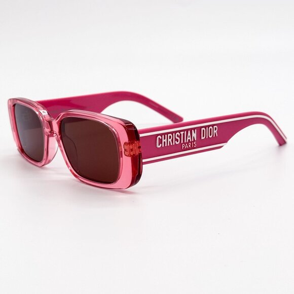 NEW DIOR SUNGLASSES, DIOR WILDIOR S2U 73D0 PINK SQUARE WOMEN SUNGLASSES DIOR